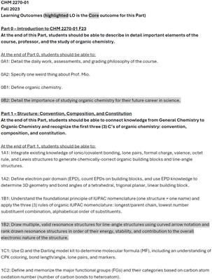 Alternative grading strategies in organic chemistry: a journey